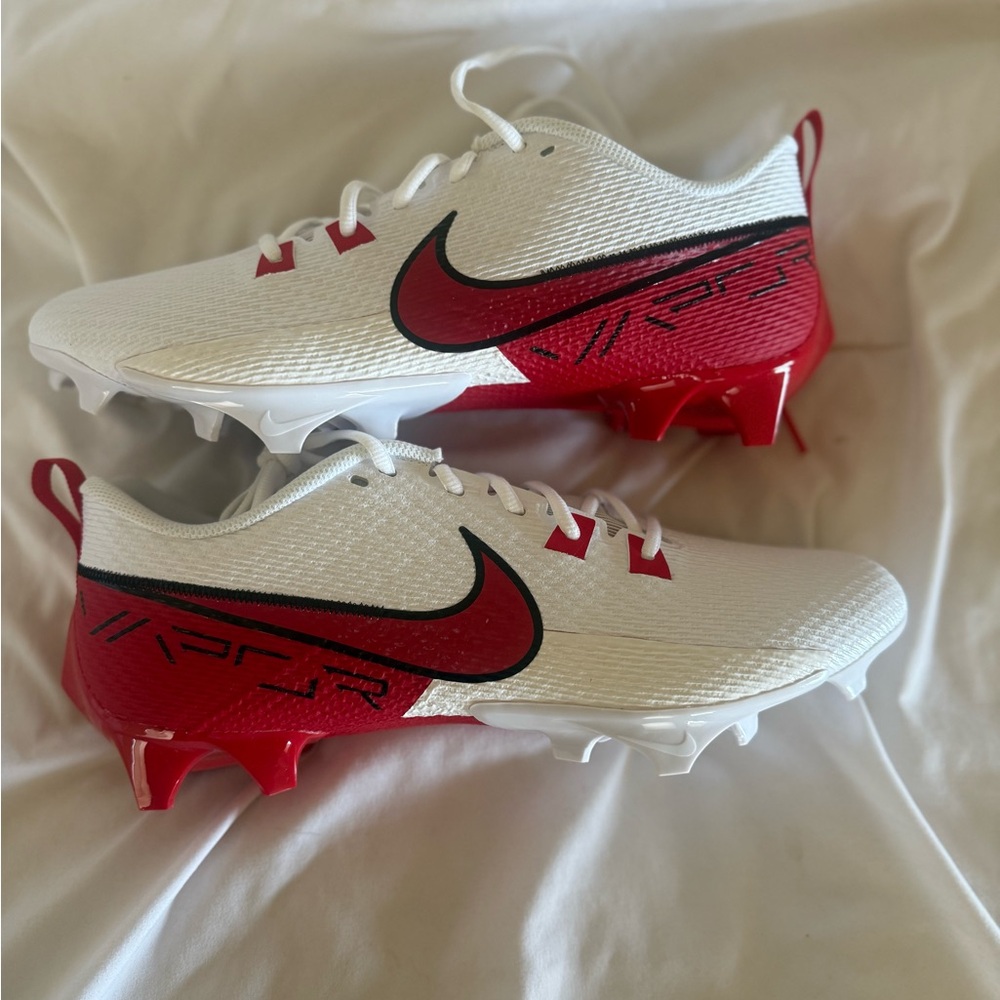Nike White and Red Cleats